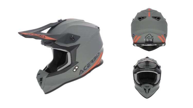 CASCO MOTO ACERBIS CROSS LINEAR 2206 GRIS M